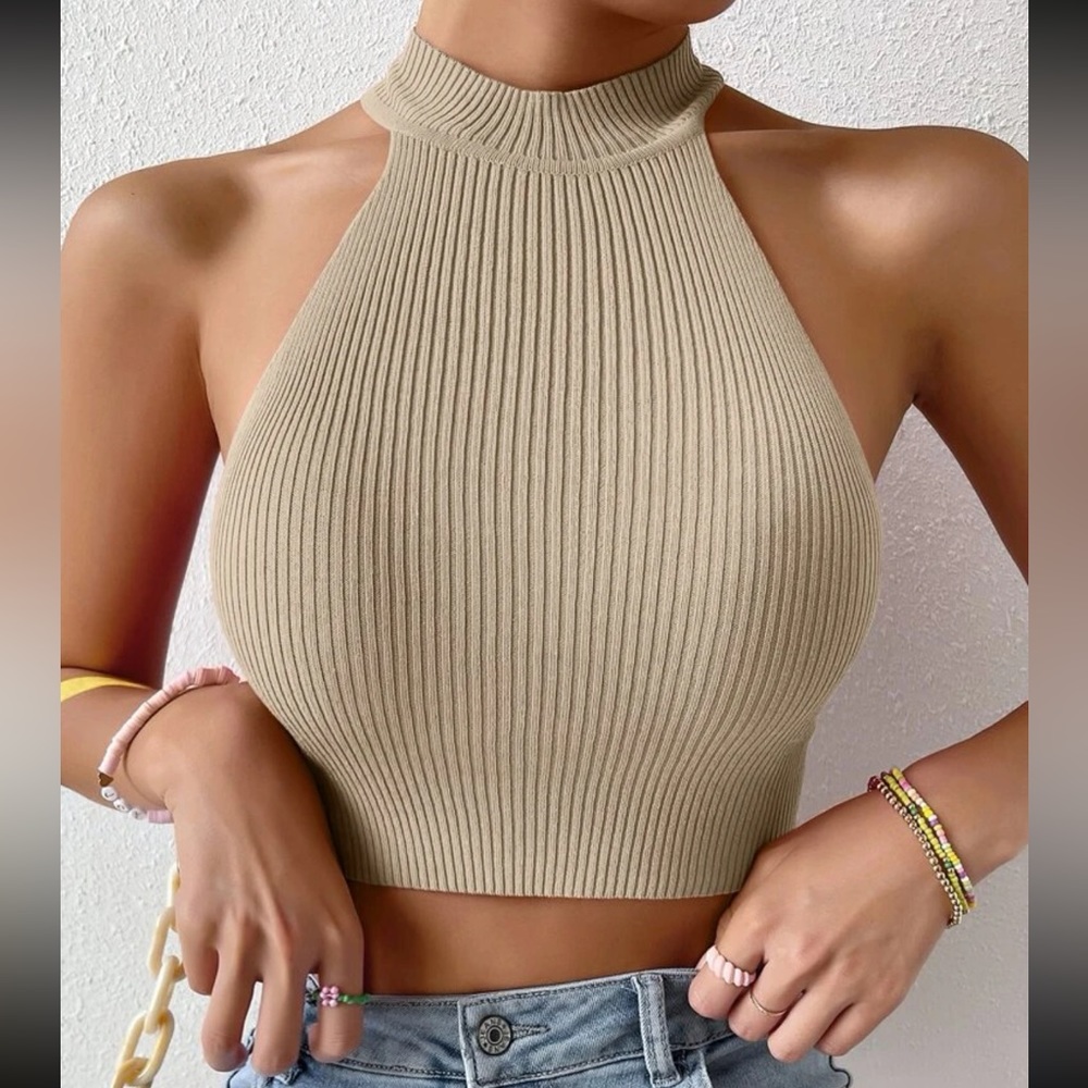 SHEIN Ribbed knit top